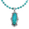 Sterling Silver Turquoise Native American Bead Necklace Set JX126975